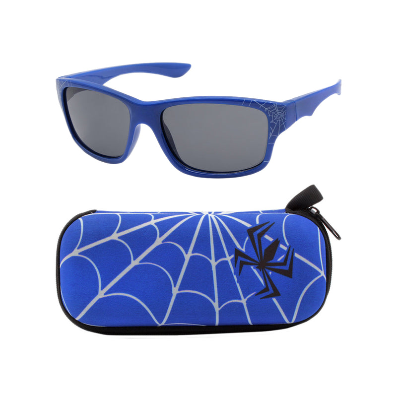 Spider Shades | Blue & Case Combo