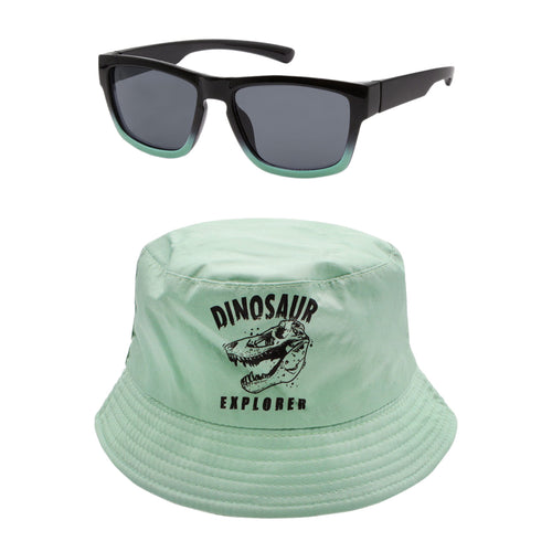 Dino Black/Green Frame Green with Dino Bucket Hat