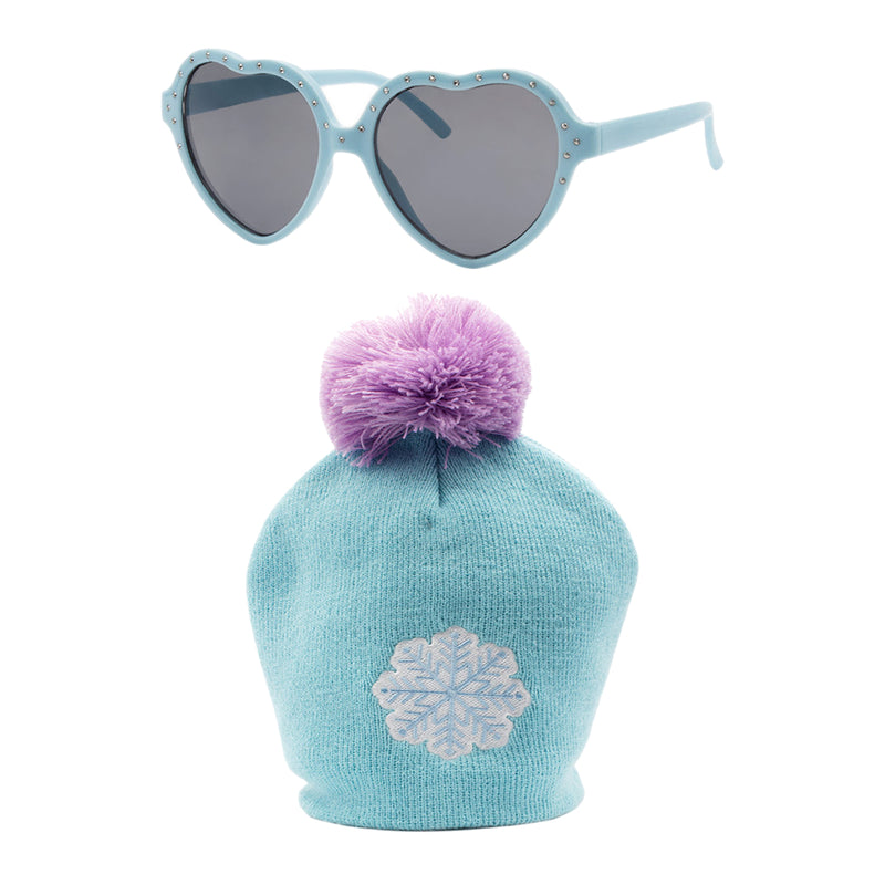 Heart Blue Shades & Beanie Combo