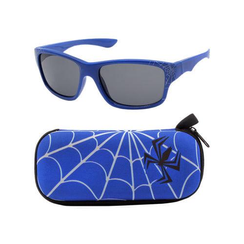 Spider Shades | Blue & Case Combo